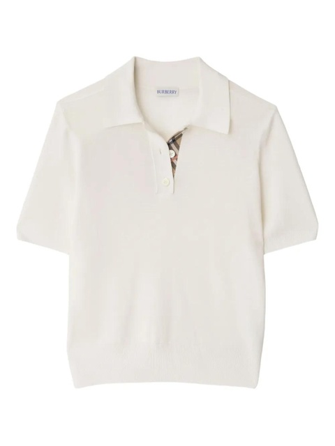 Burberry wool polo shirt - White - zdjęcie produktu nr 1