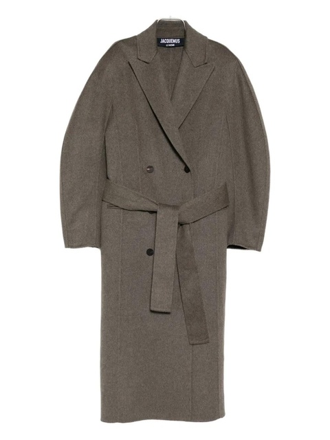 Jacquemus double-breasted belt coat - Grey - zdjęcie produktu nr 1
