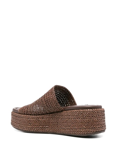 Casadei woven platform sandals - Brown - zdjęcie produktu nr 2