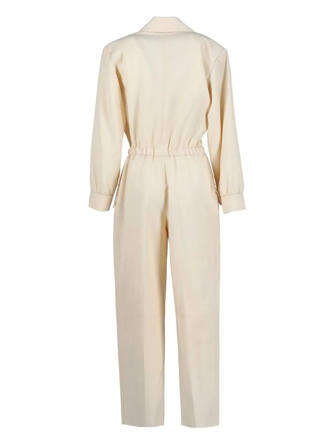 Saint Laurent Eyewear puff-sleeve jumpsuit - Neutrals - zdjęcie produktu nr 2