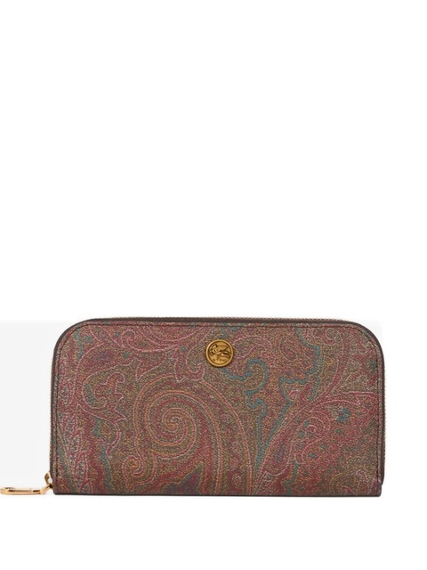 ETRO Arnica paisley-print zip-around wallet - Brown - zdjęcie produktu nr 1
