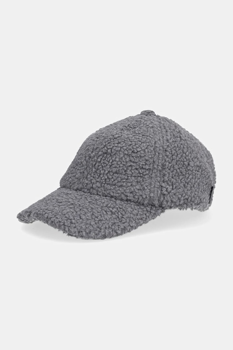 Rains czapka z daszkiem 20650 Fleece Cap kolor szary 20650 - zdjęcie produktu nr 1