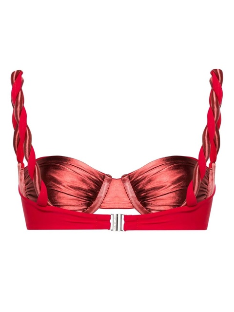 Isa Boulder Chunky Rope underwire bikini top - Red - zdjęcie produktu nr 2