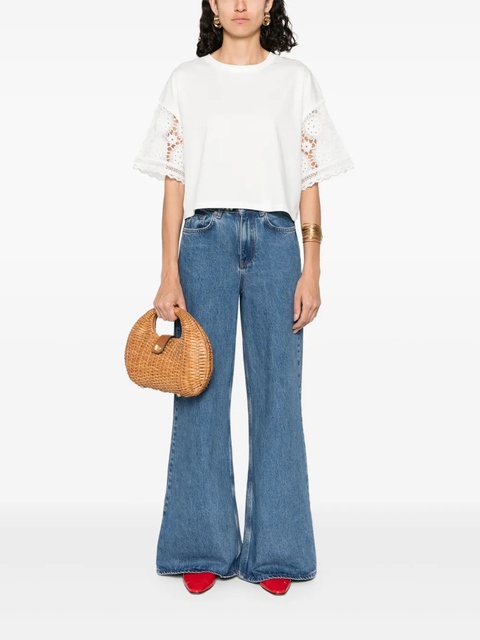 Maje studded-waistband jeans - Blue - zdjęcie produktu nr 1