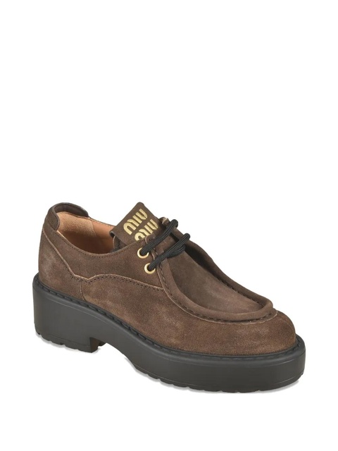 Miu Miu 55mm Sienna platform derby shoes - Brown - zdjęcie produktu nr 2