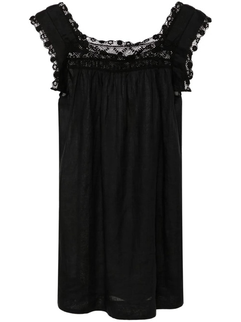 DÔEN Almadia lace-trim dress - Black - zdjęcie produktu nr 1