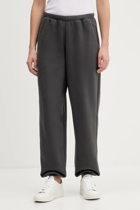 Abercrombie & Fitch spodnie dresowe damskie kolor szary gładkie KI147-5141-955 - zdjęcie produktu nr 1