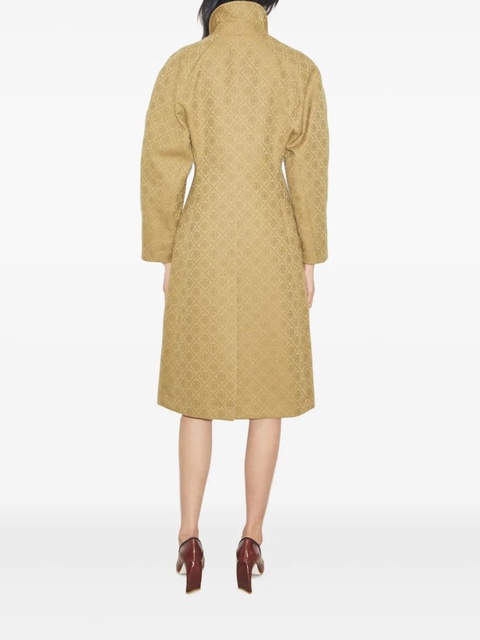 Tory Burch T-monogram jacquard trench coat - Brown - zdjęcie produktu nr 2