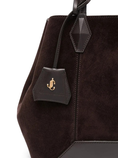 Jimmy Choo Diamond suede-leather tote bag - Brown - zdjęcie produktu nr 2