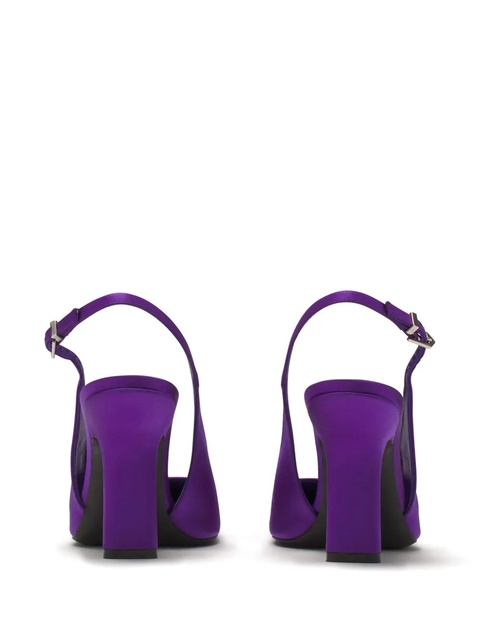 Lanvin satin slingback pumps - Purple - zdjęcie produktu nr 2