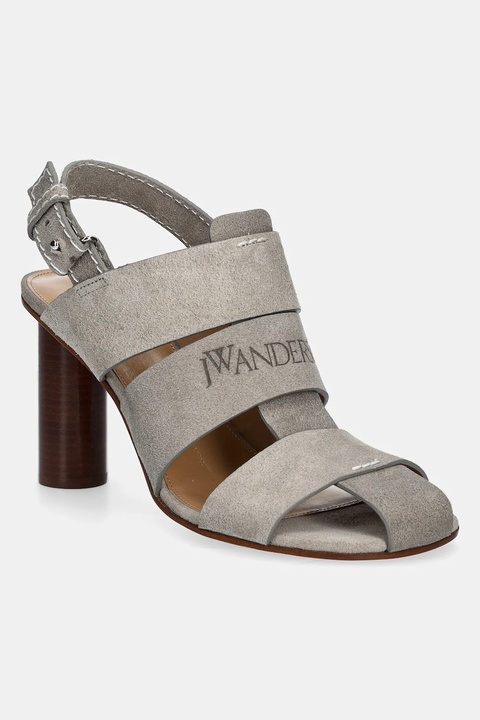 JW Anderson sandały zamszowe kolor szary SN0097 LA0359 929 - zdjęcie produktu nr 1