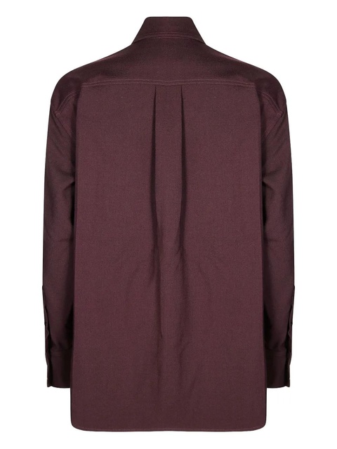 Victoria Beckham buttoned long-sleeves shirt - Red - zdjęcie produktu nr 1