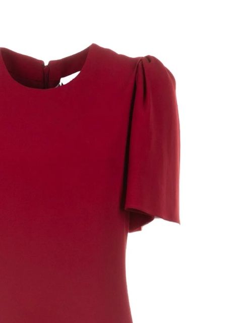 Alexander McQueen round-neck midi dress - Red - zdjęcie produktu nr 2