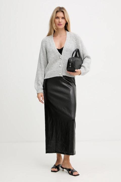 Haveone kardigan z domieszką wełny damski kolor szary lekki JIT-P021 - zdjęcie produktu nr 1