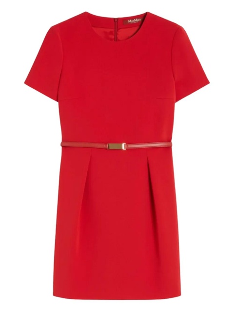 Max Mara short-sleeve belted mini dress - Red - zdjęcie produktu nr 1