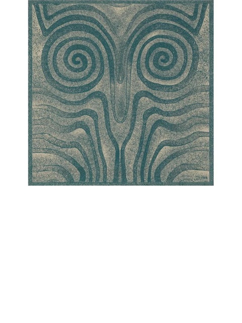 Jean Paul Gaultier spiral printed scarf - Blue - zdjęcie produktu nr 2