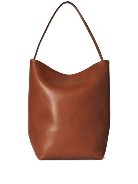 The Row large N/S Park leather tote bag - Brown - zdjęcie produktu nr 1