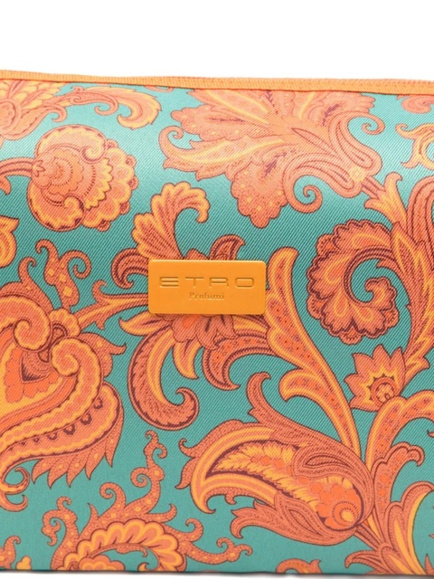 ETRO paisley-pattern trapeze makeup bag - Blue - zdjęcie produktu nr 2