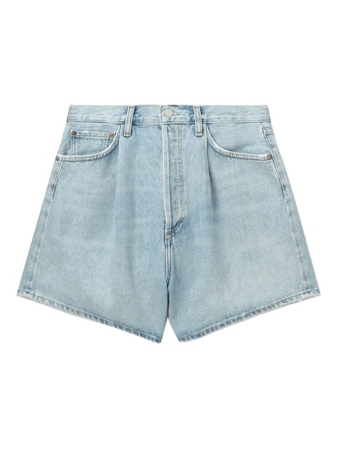 AGOLDE pleated denim shorts - Blue - zdjęcie produktu nr 1