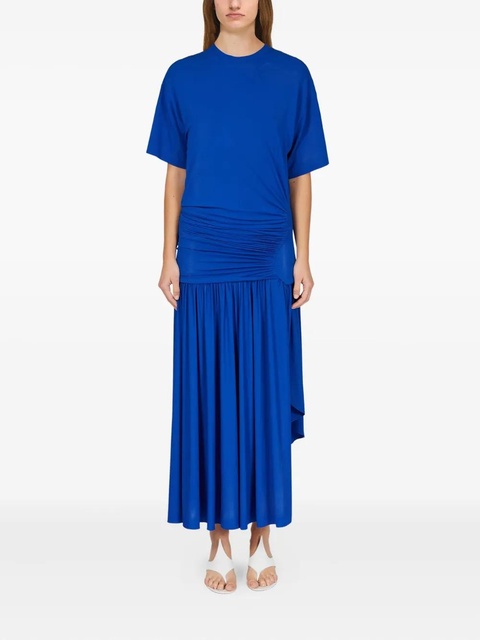 Ferragamo gathered-waist maxi dress - Blue - zdjęcie produktu nr 2