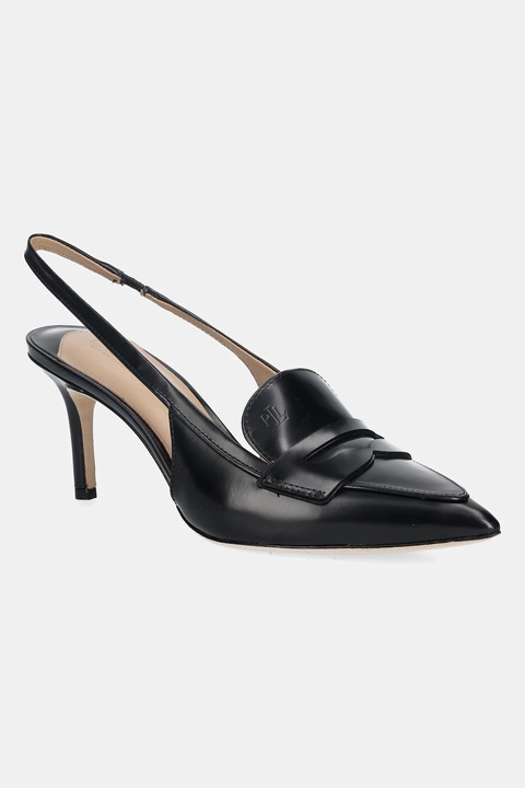 Lauren Ralph Lauren szpilki skórzane Khloe Lr Pmp kolor czarny 802982850001 - zdjęcie produktu nr 2