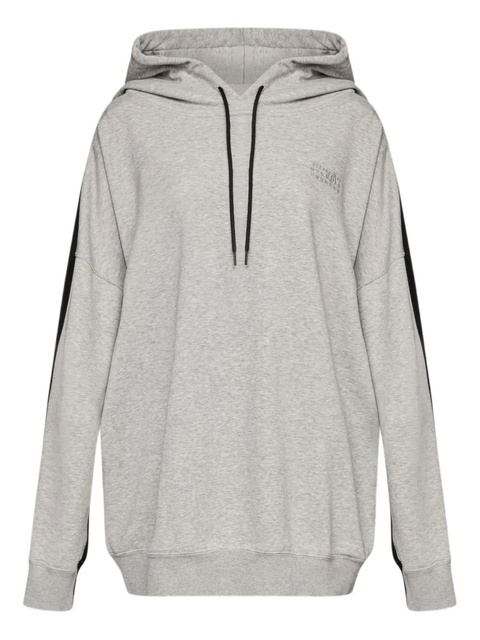 MM6 Maison Margiela numbers-motif hoodie - Grey - zdjęcie produktu nr 1