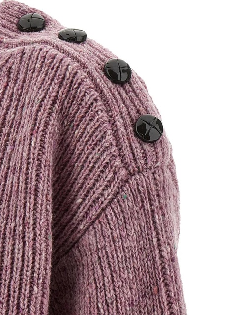Chloé long-sleeve button-detailed sweater - Pink - zdjęcie produktu nr 2