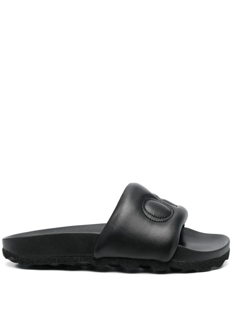 Off-White Bookish Sponge logo-embroidered slides - Black - zdjęcie produktu nr 1