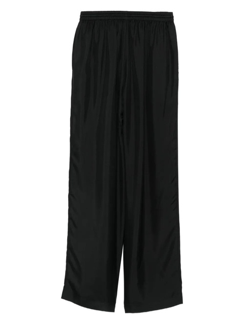 Róhe drawstring-waist silk trousers - Black - zdjęcie produktu nr 1