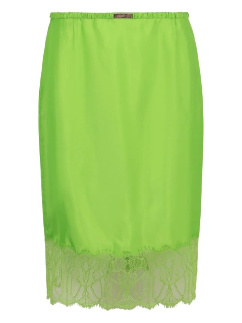 Gucci lace elasticated-waist midi skirt - Green - zdjęcie produktu nr 1