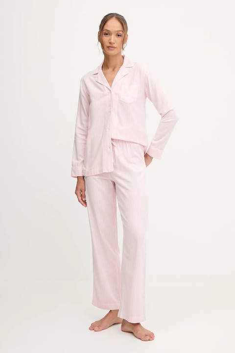 Lauren Ralph Lauren piżama damska kolor różowy ILN92448 - zdjęcie produktu nr 1