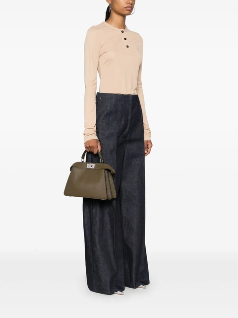 FENDI small Peekaboo ISeeU tote bag - Green - zdjęcie produktu nr 2