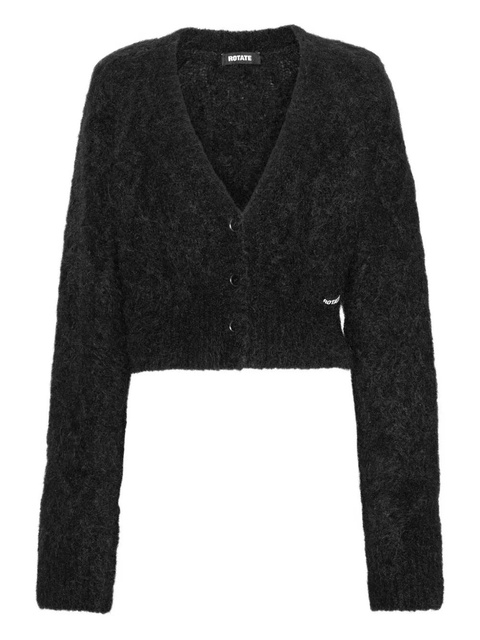 ROTATE BIRGER CHRISTENSEN V-neck cardigan - Black - zdjęcie produktu nr 2