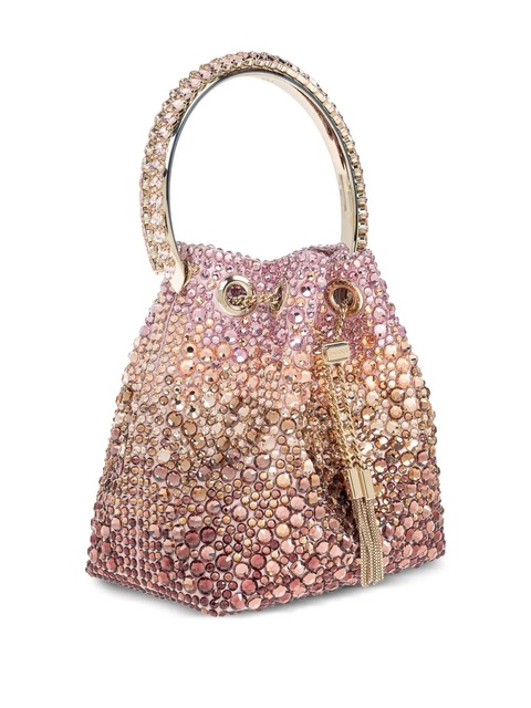Jimmy Choo Bon Bon crystal satin bag - Pink - zdjęcie produktu nr 2
