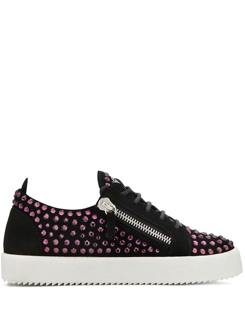 Giuseppe Zanotti Doris crystal-embellished sneakers - Black - zdjęcie produktu nr 1