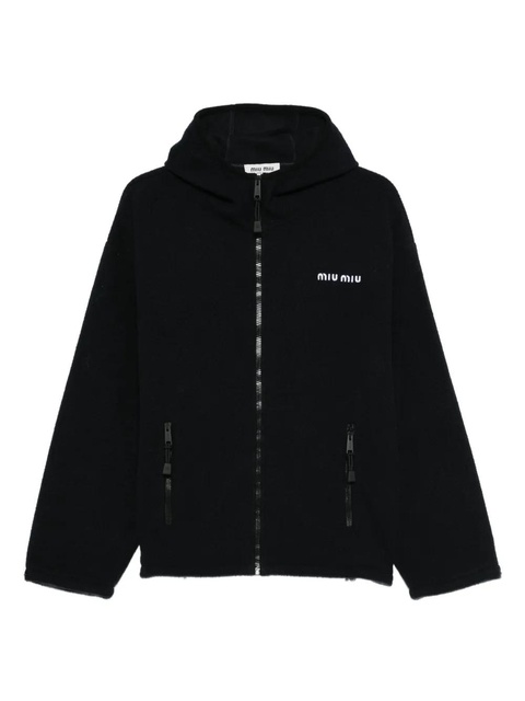 Miu Miu zip-up hoodie - Blue - zdjęcie produktu nr 1