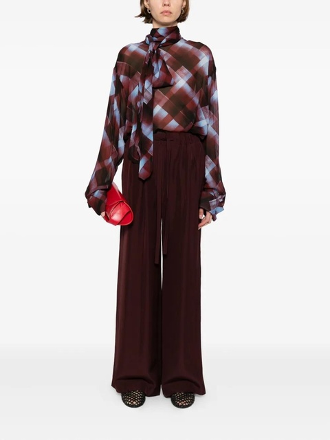 LOEWE pyjama silk trousers - Red - zdjęcie produktu nr 2