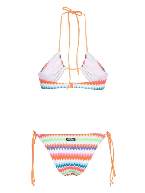 MC2 Saint Barth zigzag-print bikini set - Orange - zdjęcie produktu nr 2