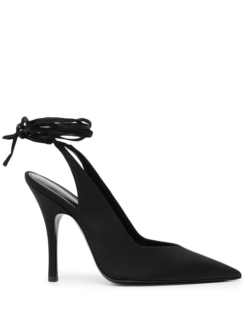 The Attico Venus 105mm slingback mules - Black - zdjęcie produktu nr 1