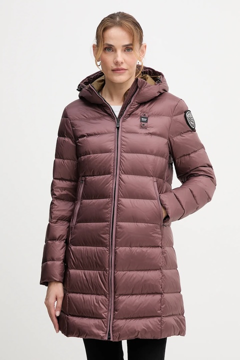Blauer kurtka puchowa AGNES kolor bordowy zimowa BLDK03102 - zdjęcie produktu nr 1