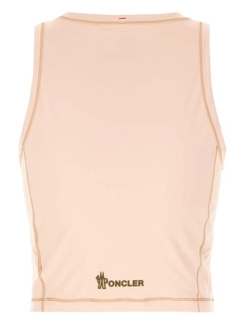 Moncler Grenoble logo-patch tank top - Pink - zdjęcie produktu nr 2