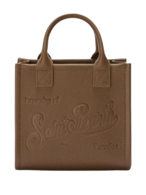 MC2 Saint Barth mini embossed-logo tote bag - Brown - zdjęcie produktu nr 1