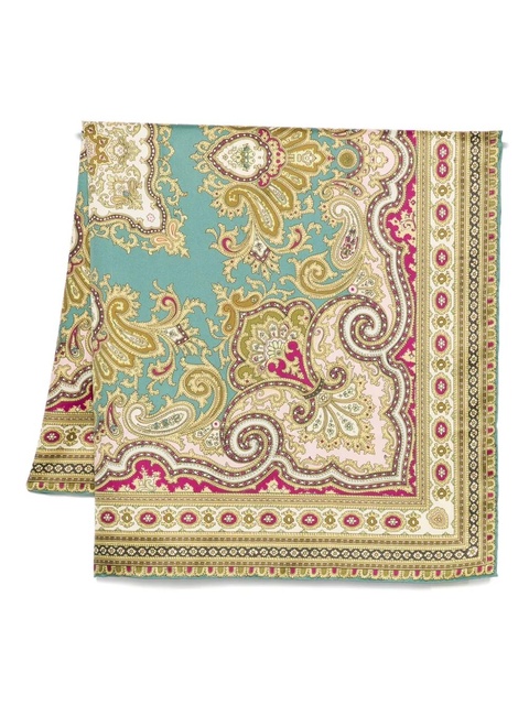 ALEMAIS paisley-patterned silk scarf - Green - zdjęcie produktu nr 2