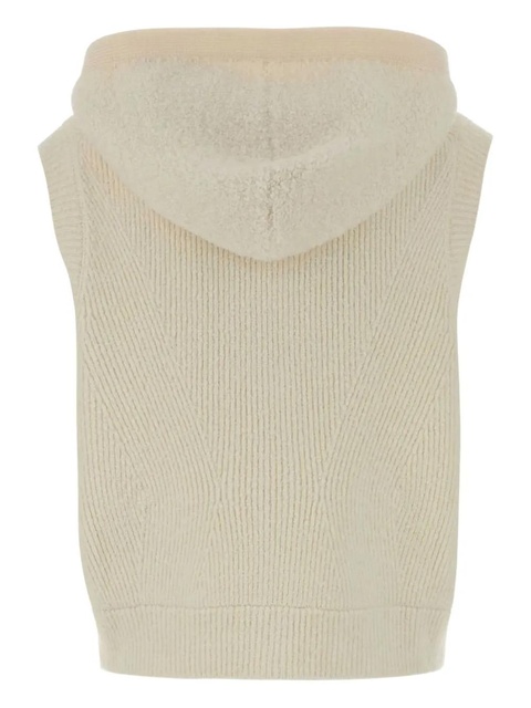 Gucci hooded sleeveless sweater - Neutrals - zdjęcie produktu nr 2