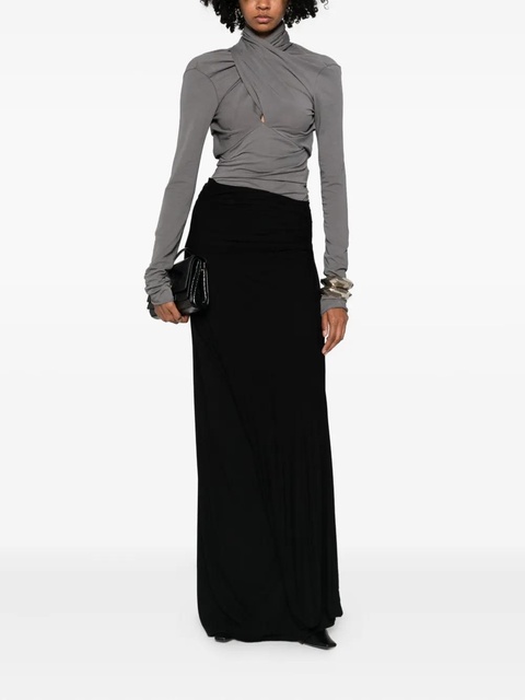 ENTIRE STUDIOS asymmetric maxi skirt - Black - zdjęcie produktu nr 1