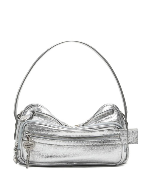 Acne Studios Camero Party metallic-finish shoulder bag - Silver - zdjęcie produktu nr 1
