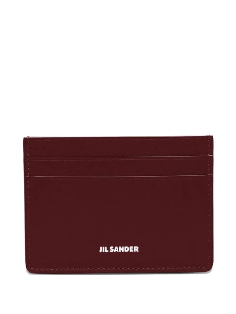 Jil Sander logo card holder - Red - zdjęcie produktu nr 1
