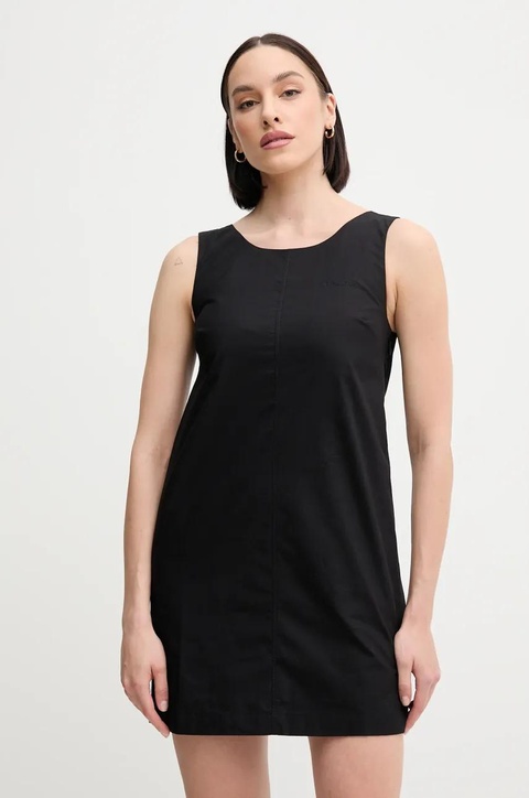 Calvin Klein Jeans sukienka bawełniana kolor czarny mini prosta LV047AB000 - zdjęcie produktu nr 1