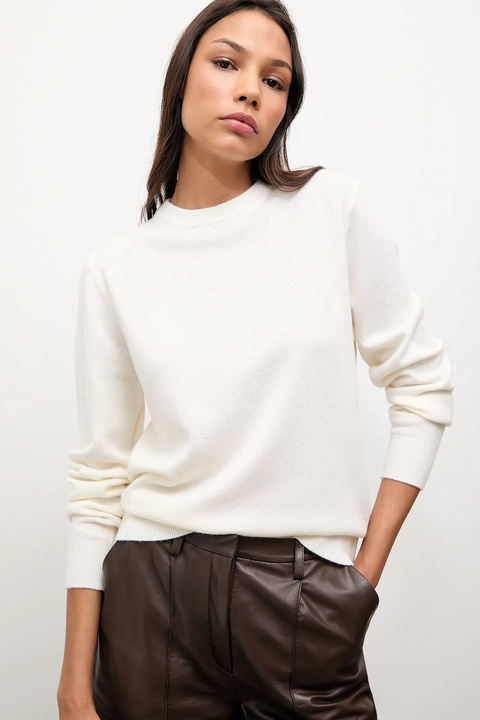 Answear.LAB sweter z wełny merino damski kolor beżowy lekki - zdjęcie produktu nr 1