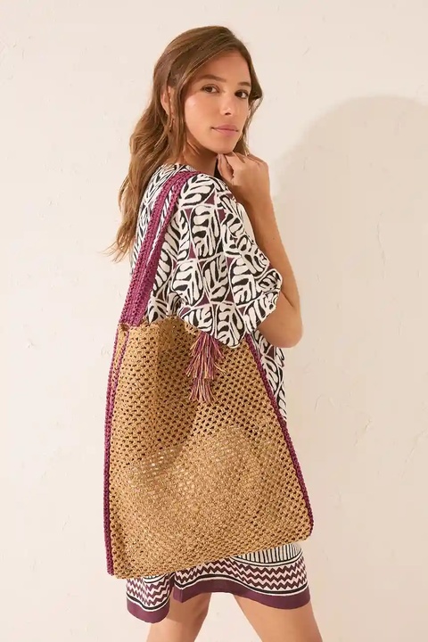 women'secret torba plażowa kolor beżowy 4382369 - zdjęcie produktu nr 2